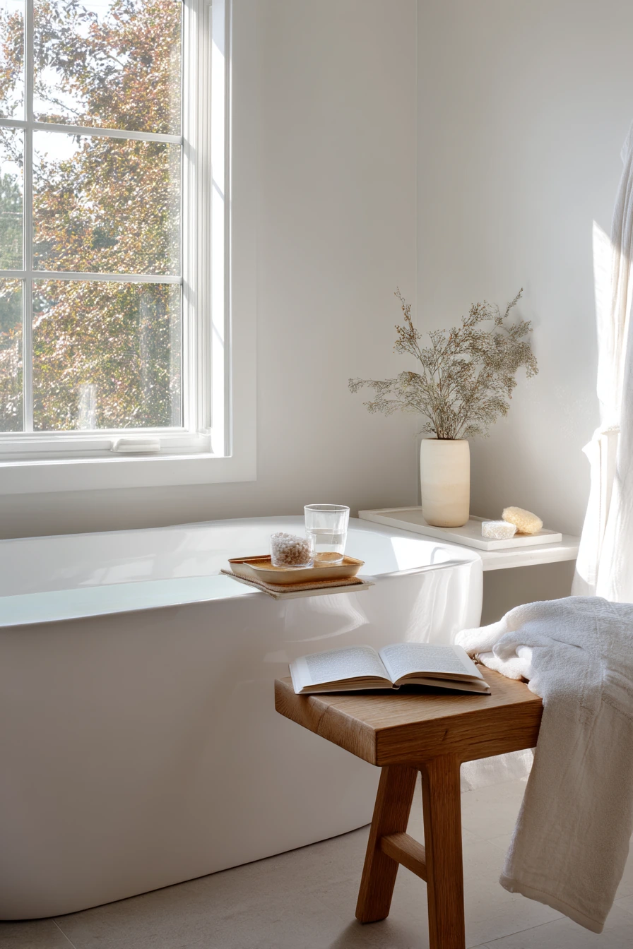 Spa-Like Morning Routine in an All-White Primary Bath
