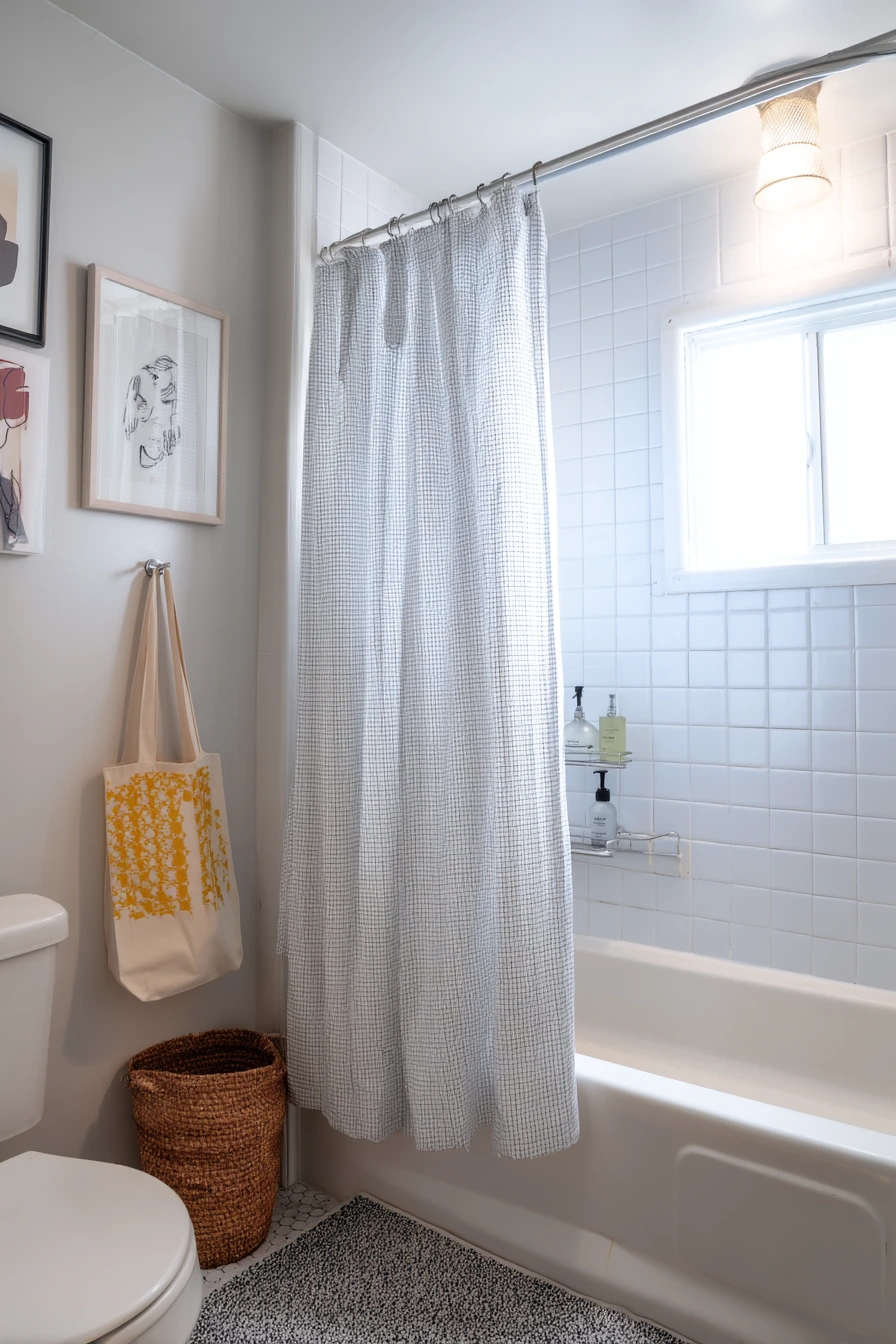 Renter-Friendly All White Bathroom Refresh