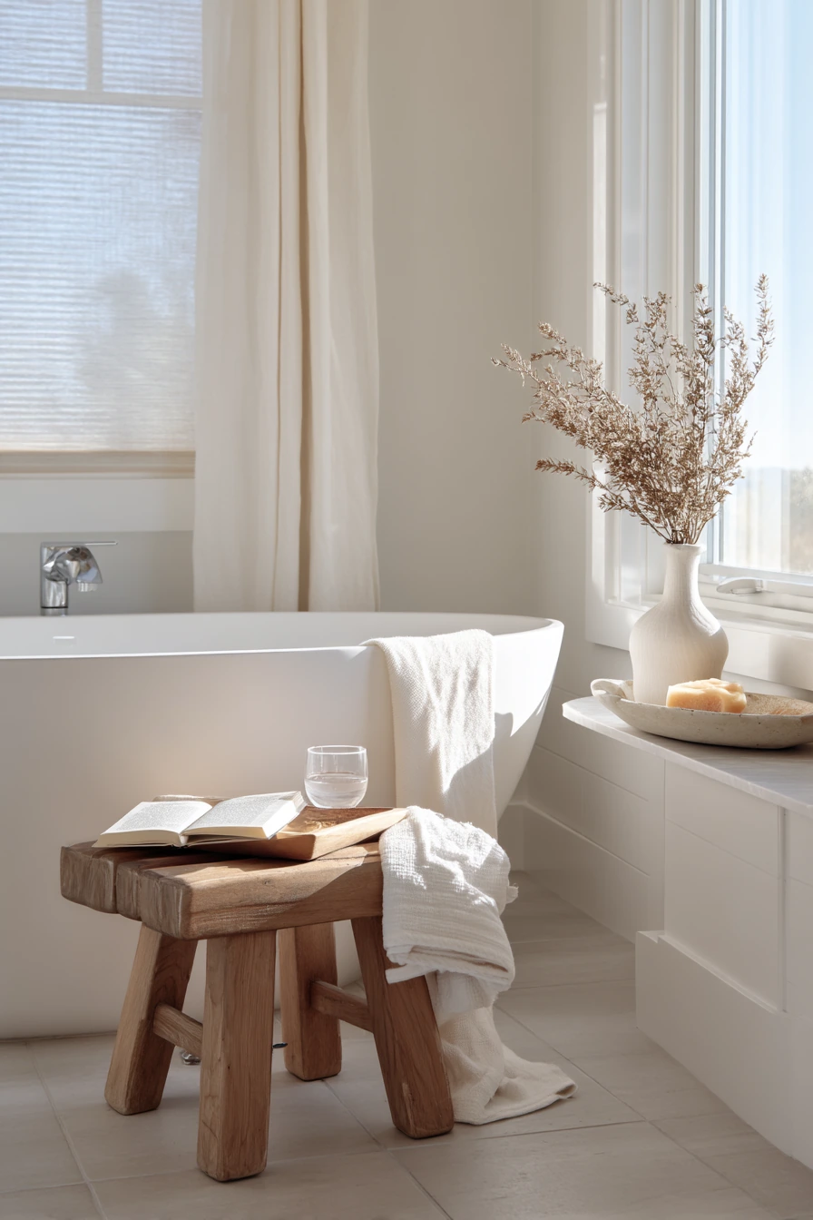 Spa-Like Morning Routine in an All-White Primary Bath