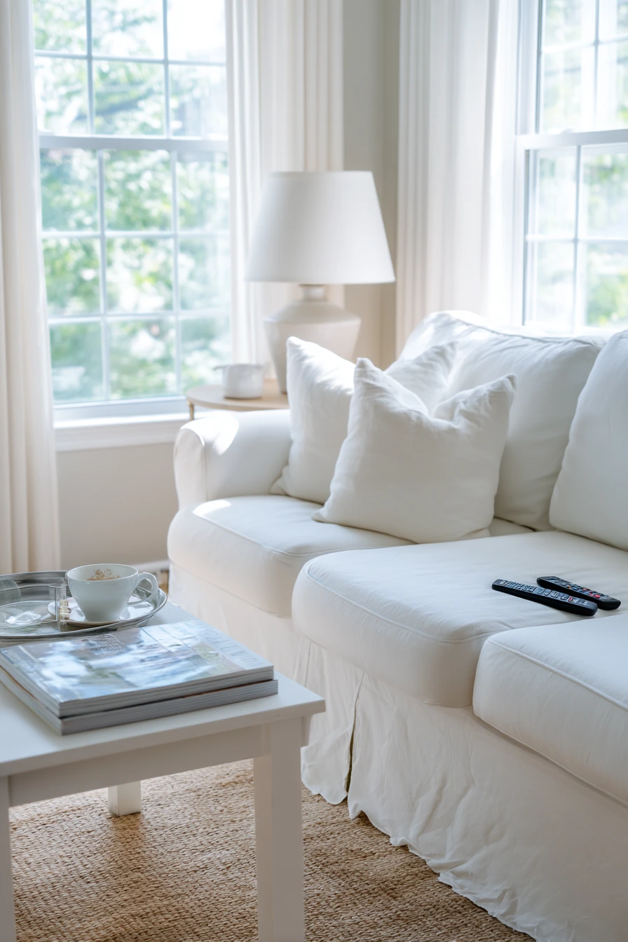 Budget-Friendly White Living Room Refresh