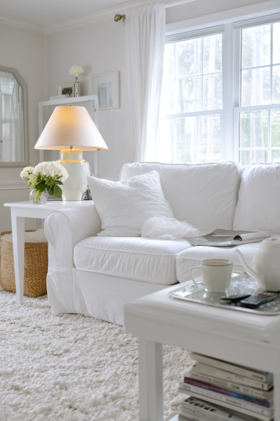 Budget-Friendly White Living Room Refresh