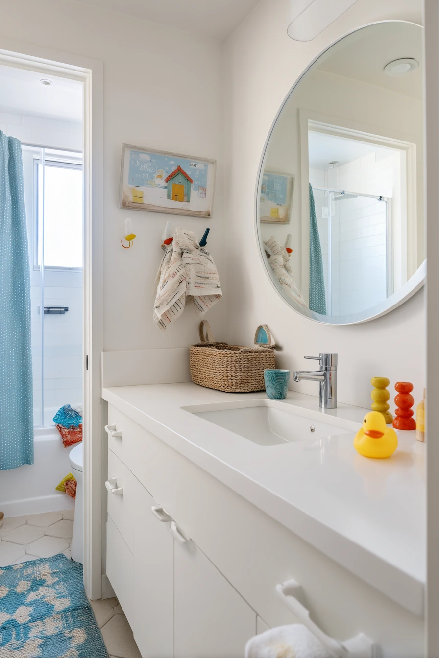 Kids’ Bathroom That Stays Tidy