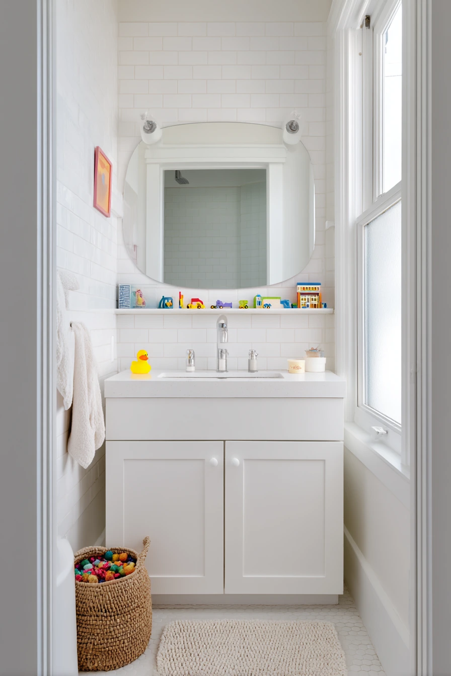 Kids’ Bathroom That Stays Tidy