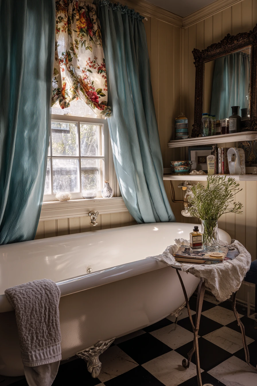 Vintage Bathroom with Collected Character