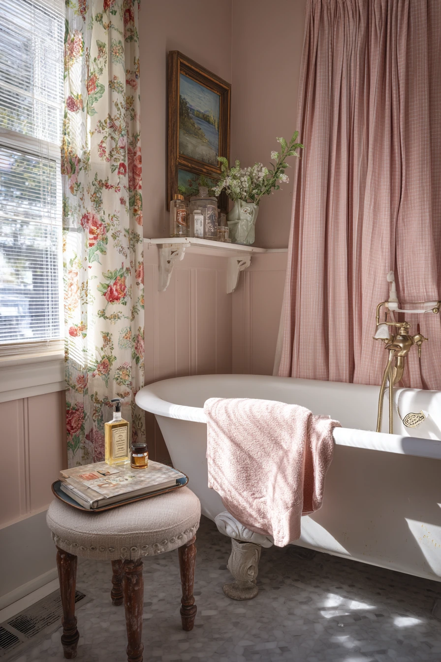 Vintage Bathroom with Collected Character