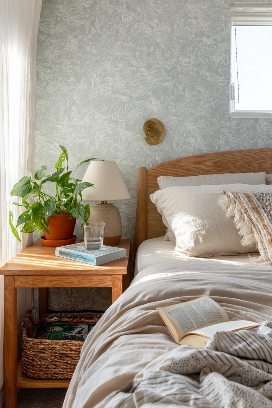 Rental-Friendly Jungle Accent Wall