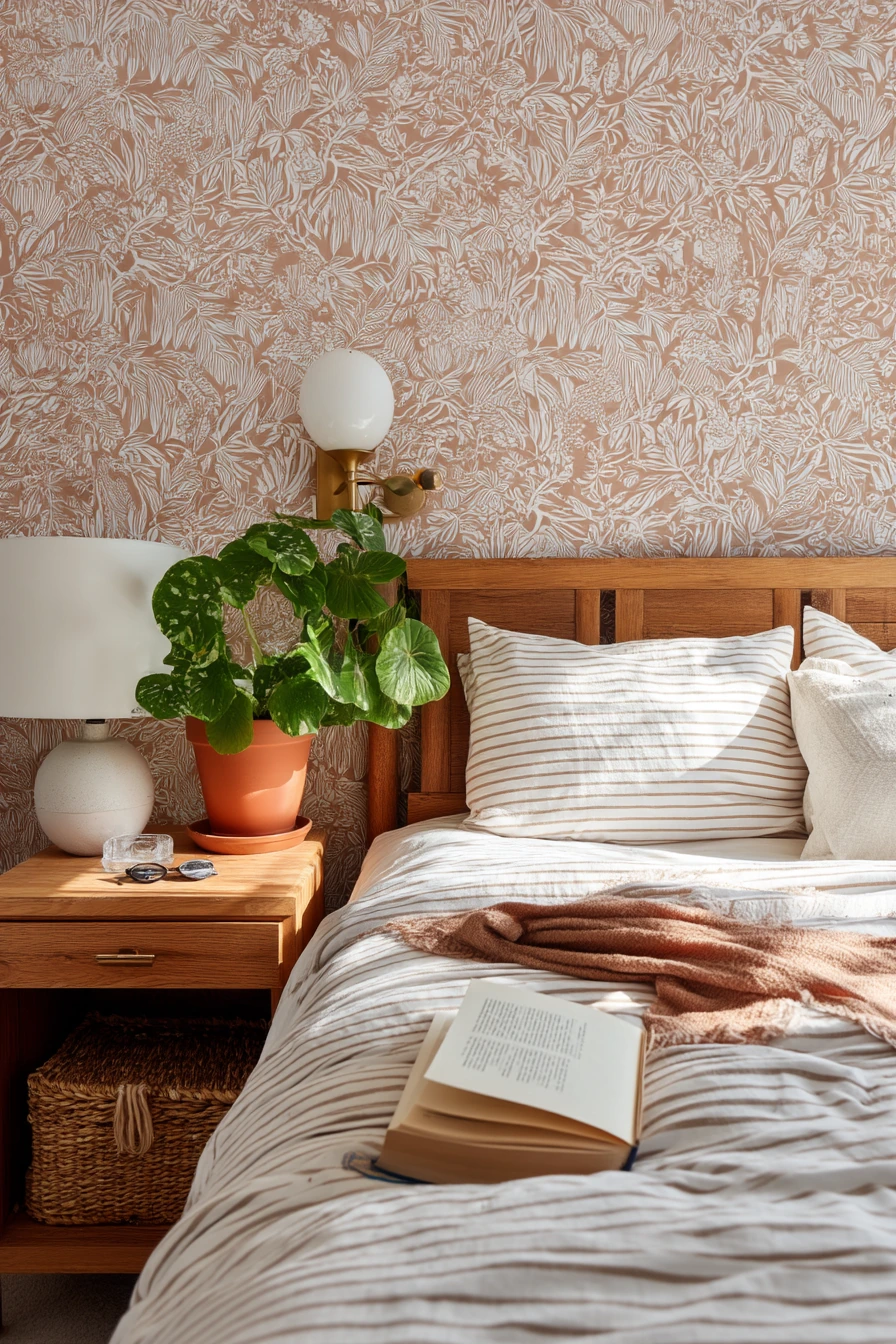 Rental-Friendly Jungle Accent Wall