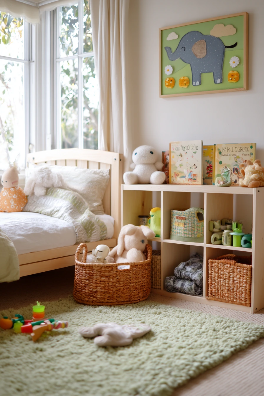 Playful Toddler Room with Storage That Works