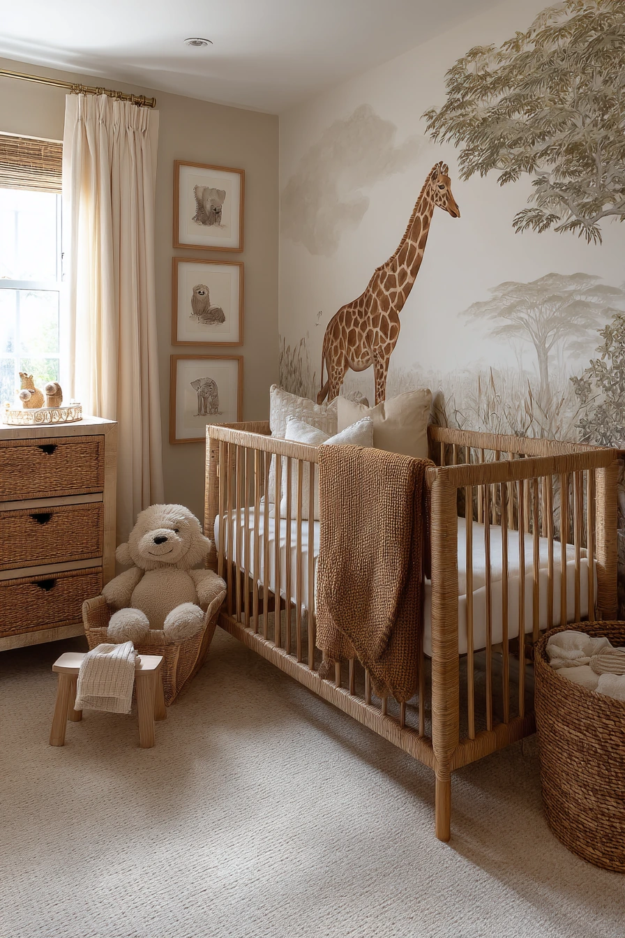 Safari Nursery with Calm, Real-Life Mess