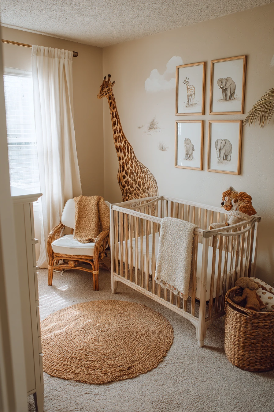 Safari Nursery with Calm, Real-Life Mess
