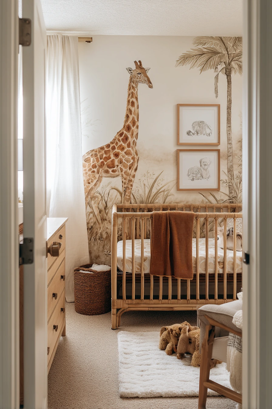 Safari Nursery with Calm, Real-Life Mess