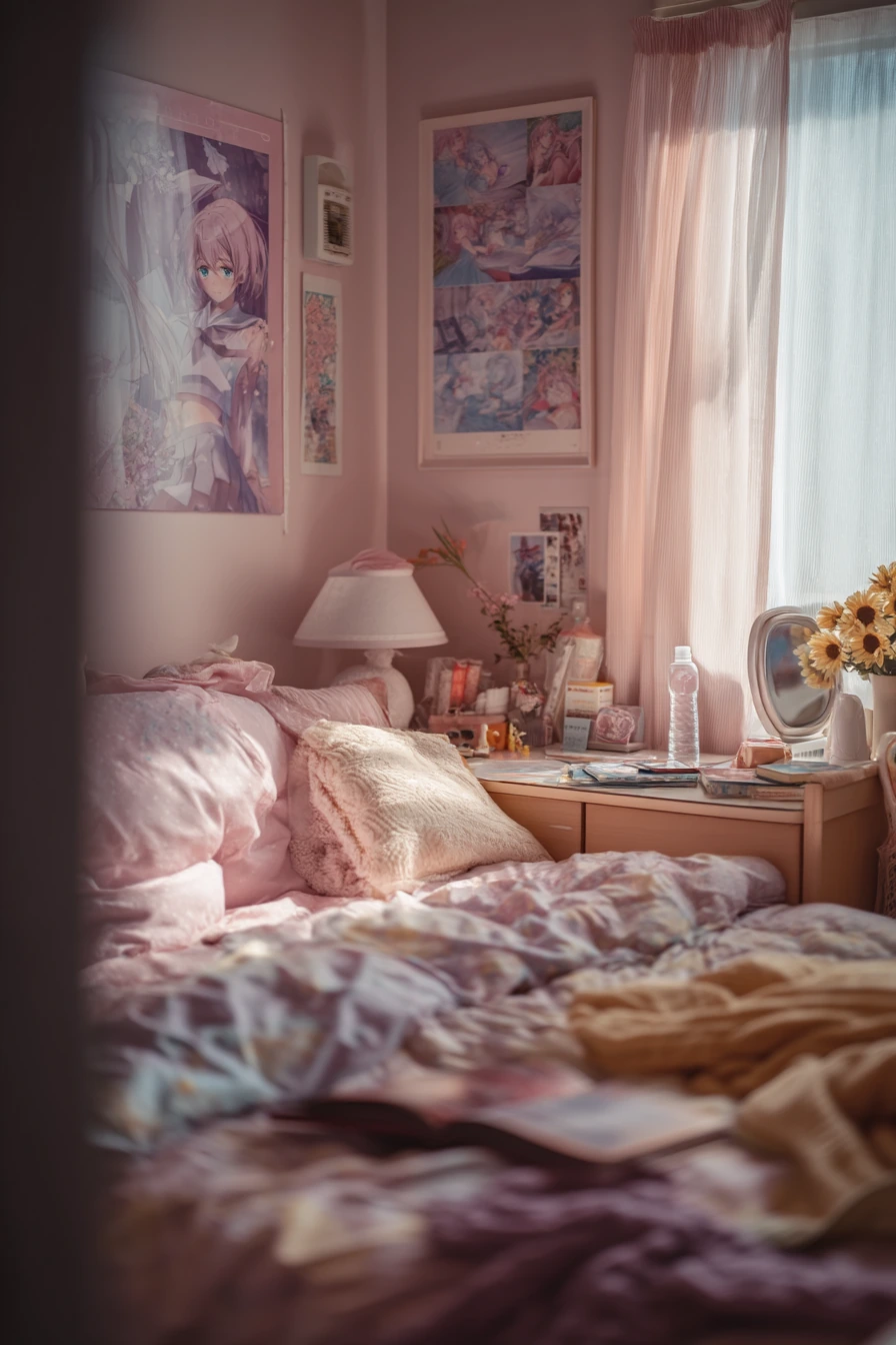 Soft Pastel Anime Retreat