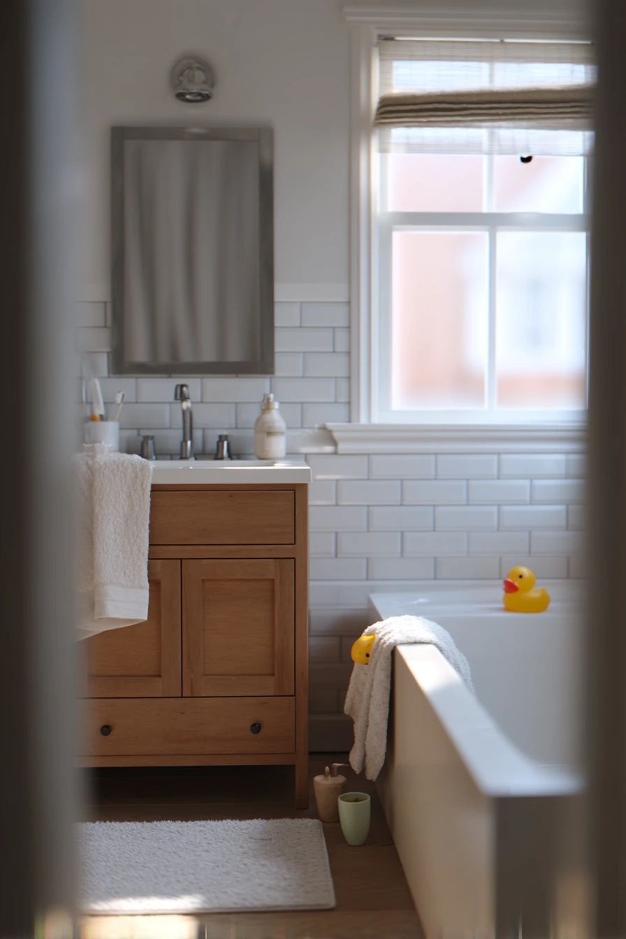 Morning Steam, Family Bathroom