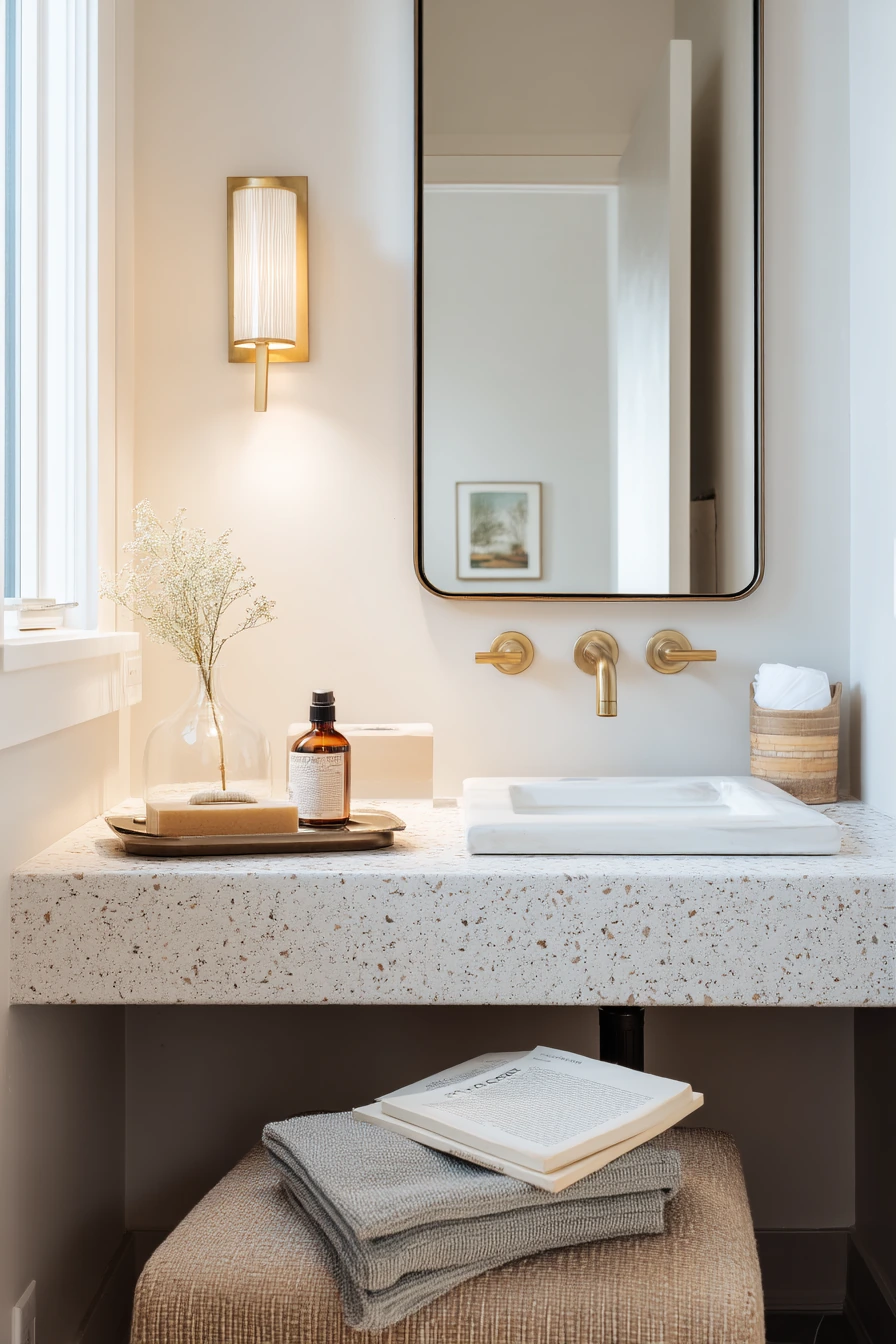 Minimal Guest Bathroom, Hotel Feel
