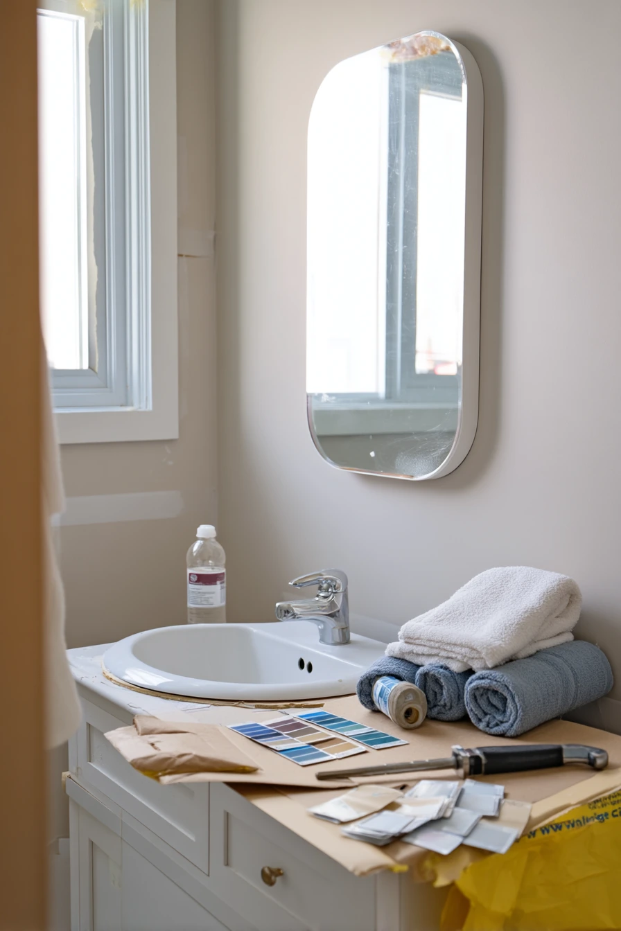 DIY Mirror Upgrade Moment