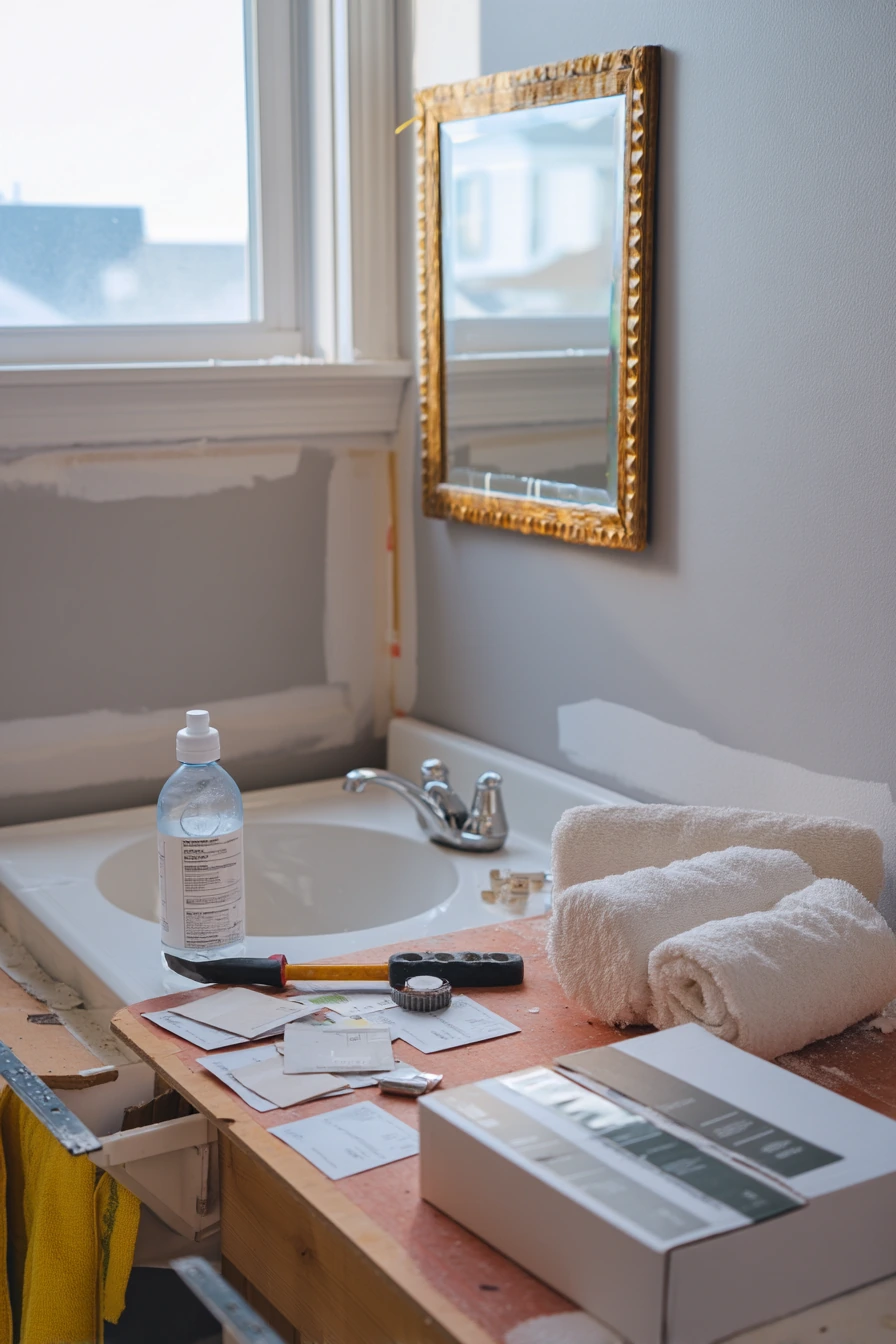 DIY Mirror Upgrade Moment