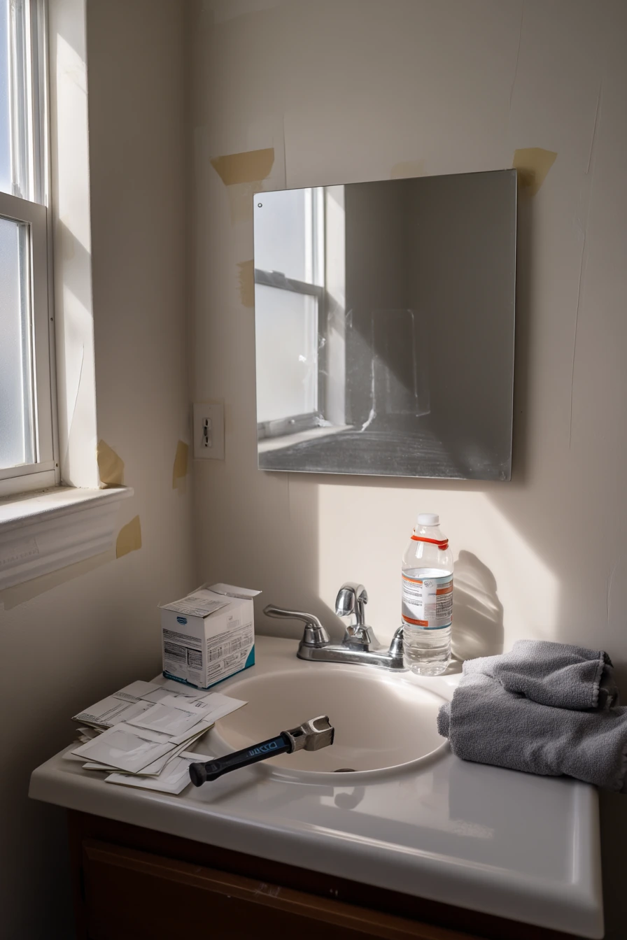 DIY Mirror Upgrade Moment