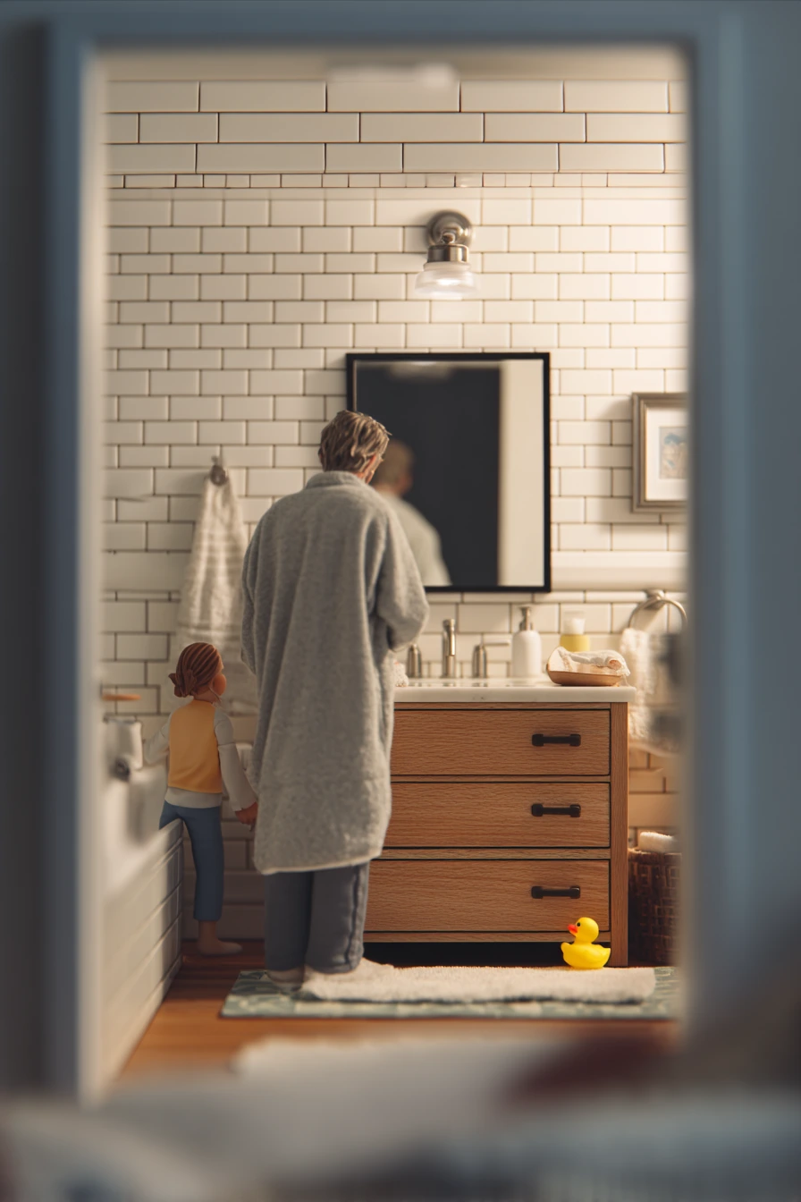 Morning Steam, Family Bathroom