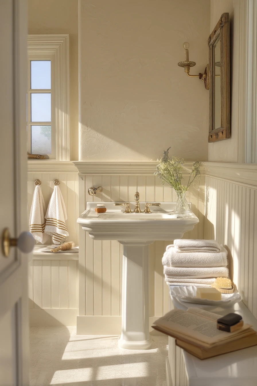 Guest Bath With Old-World Welcome