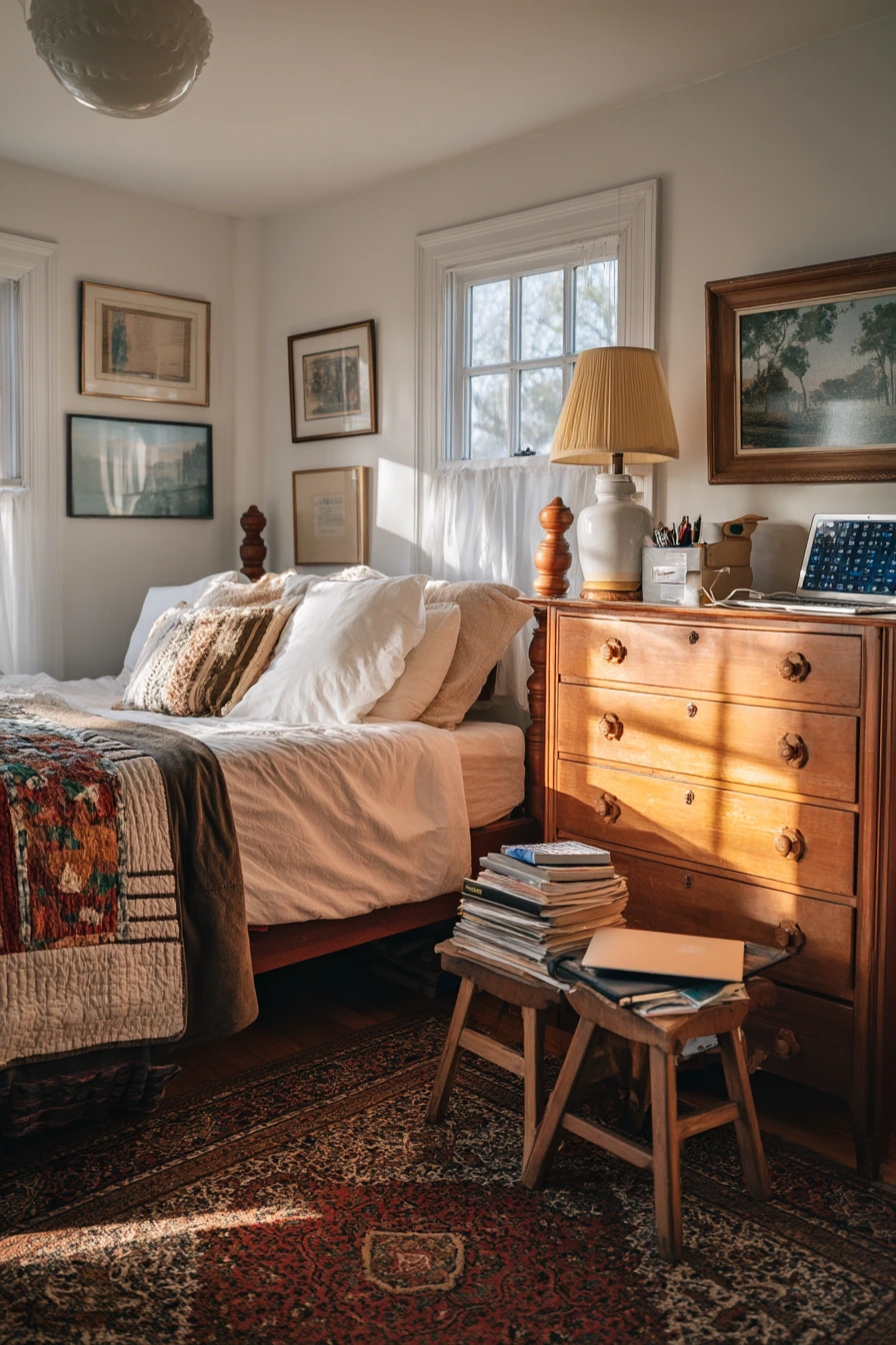 Budget Antique Mix Bedroom