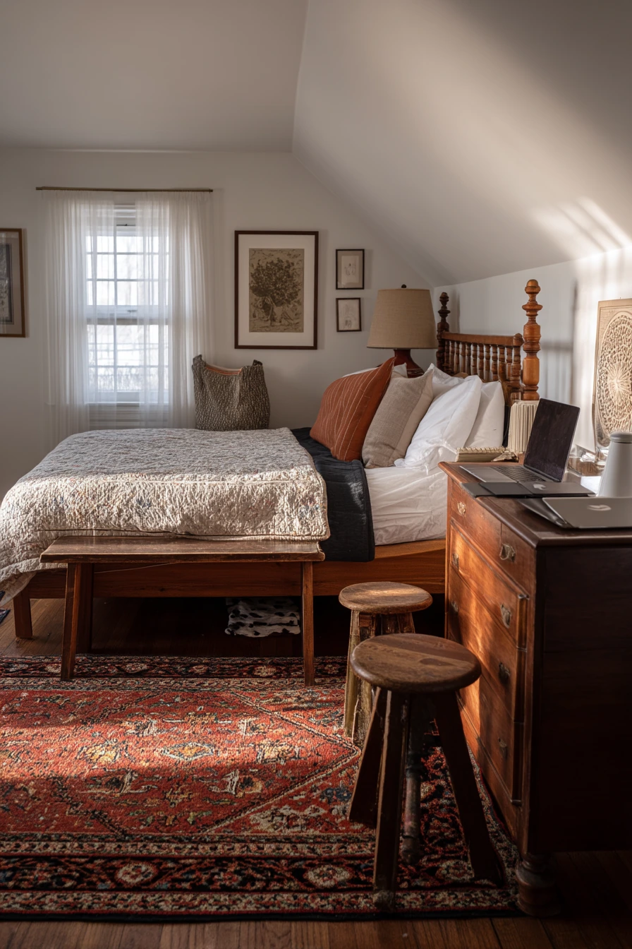 Budget Antique Mix Bedroom