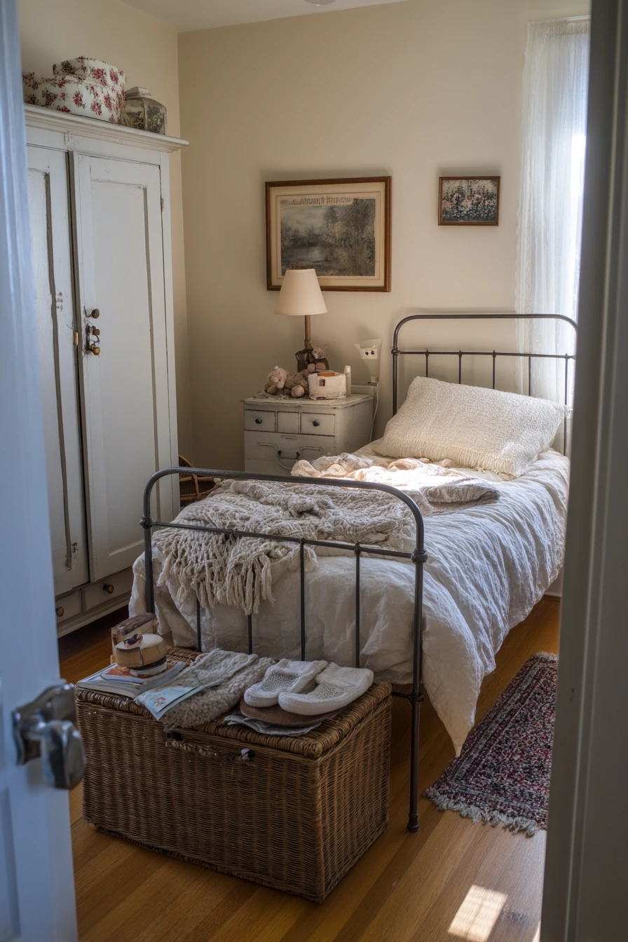 Family Antique Bedroom with Child Details