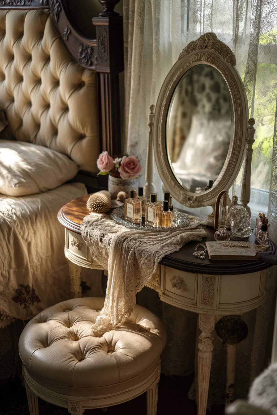 Antique Bedroom with Dressing Vanity