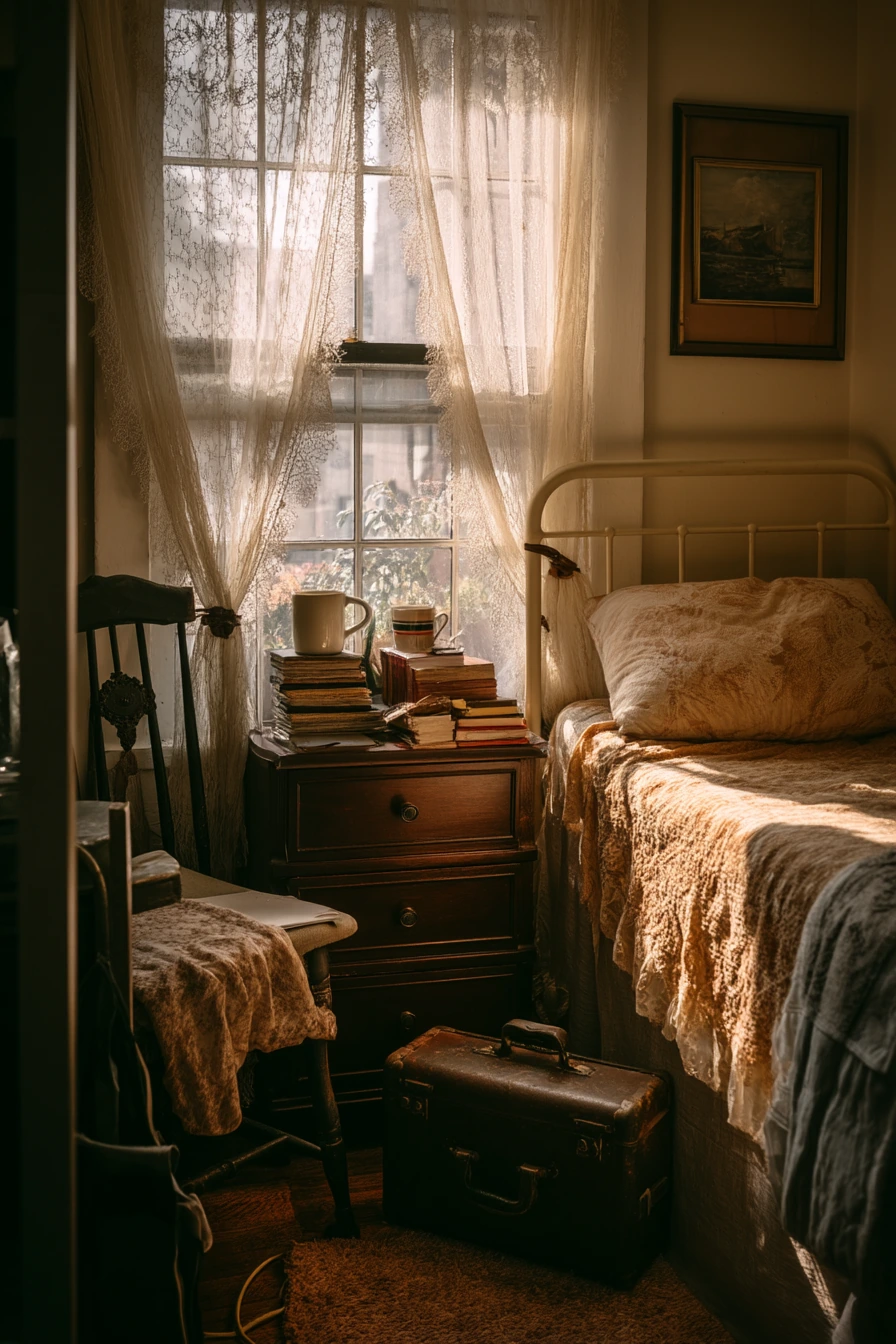 Small Antique Bedroom Retreat