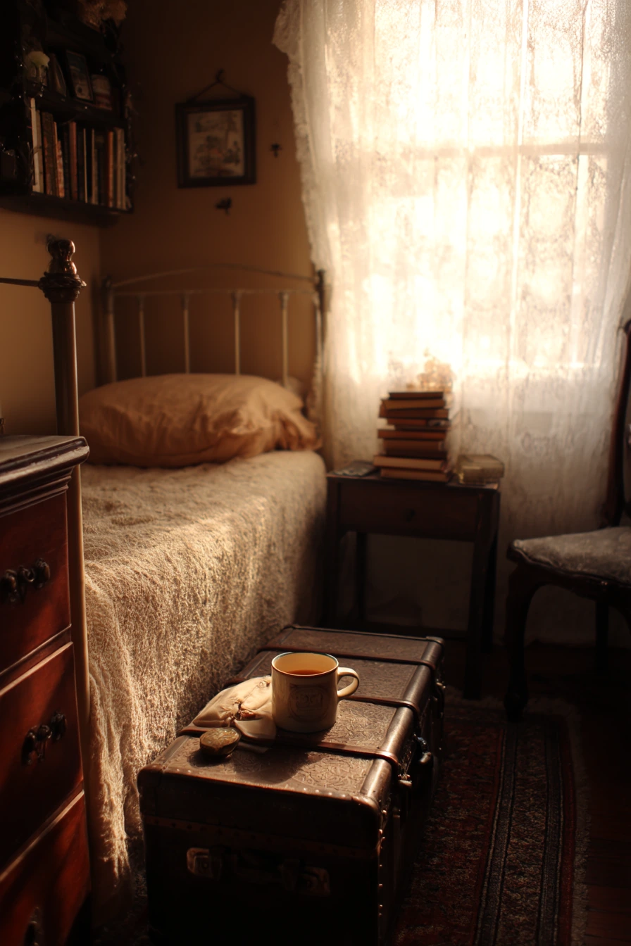 Small Antique Bedroom Retreat