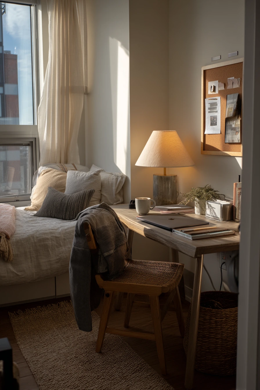 Studio Bedroom + Work Zone