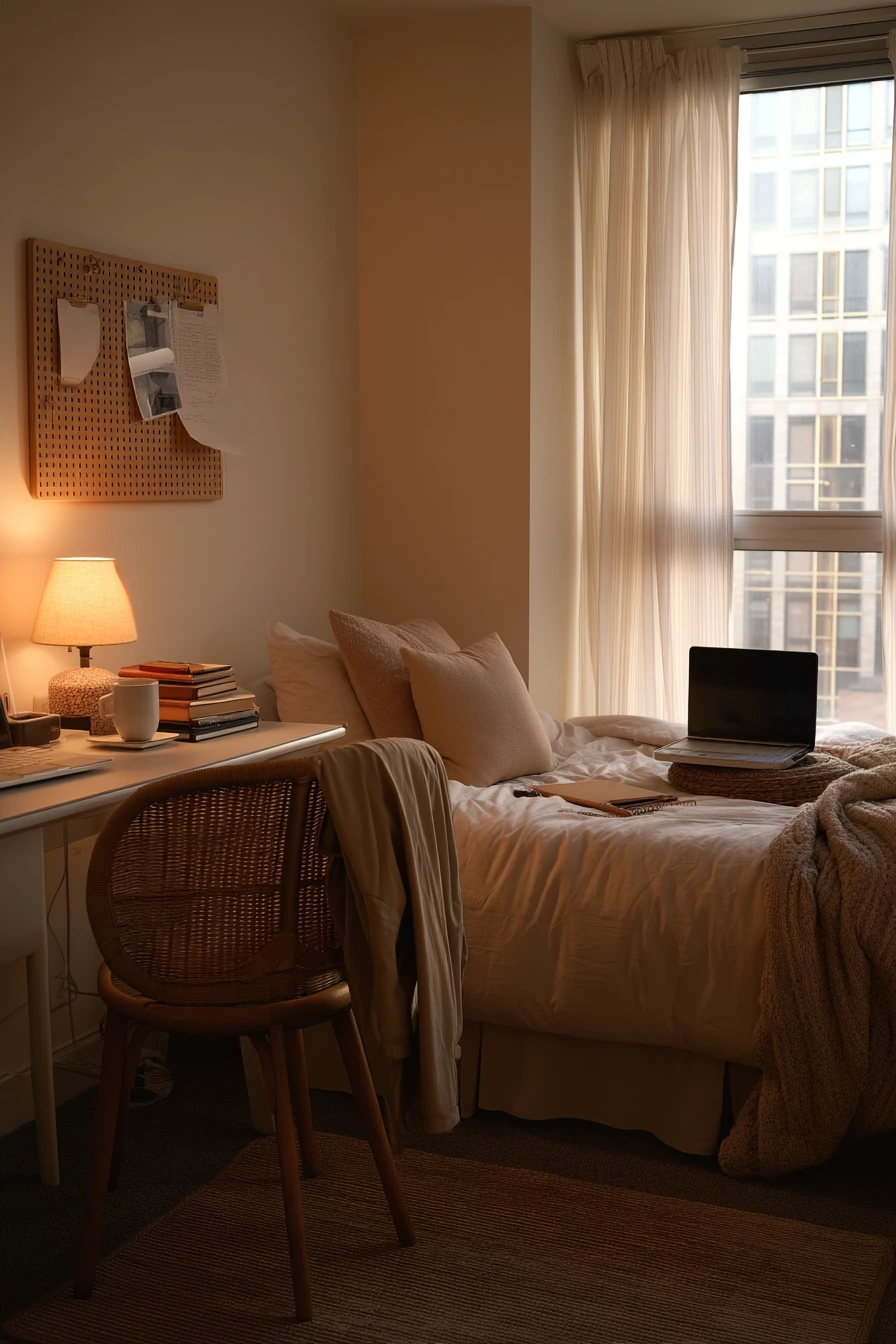Studio Bedroom + Work Zone