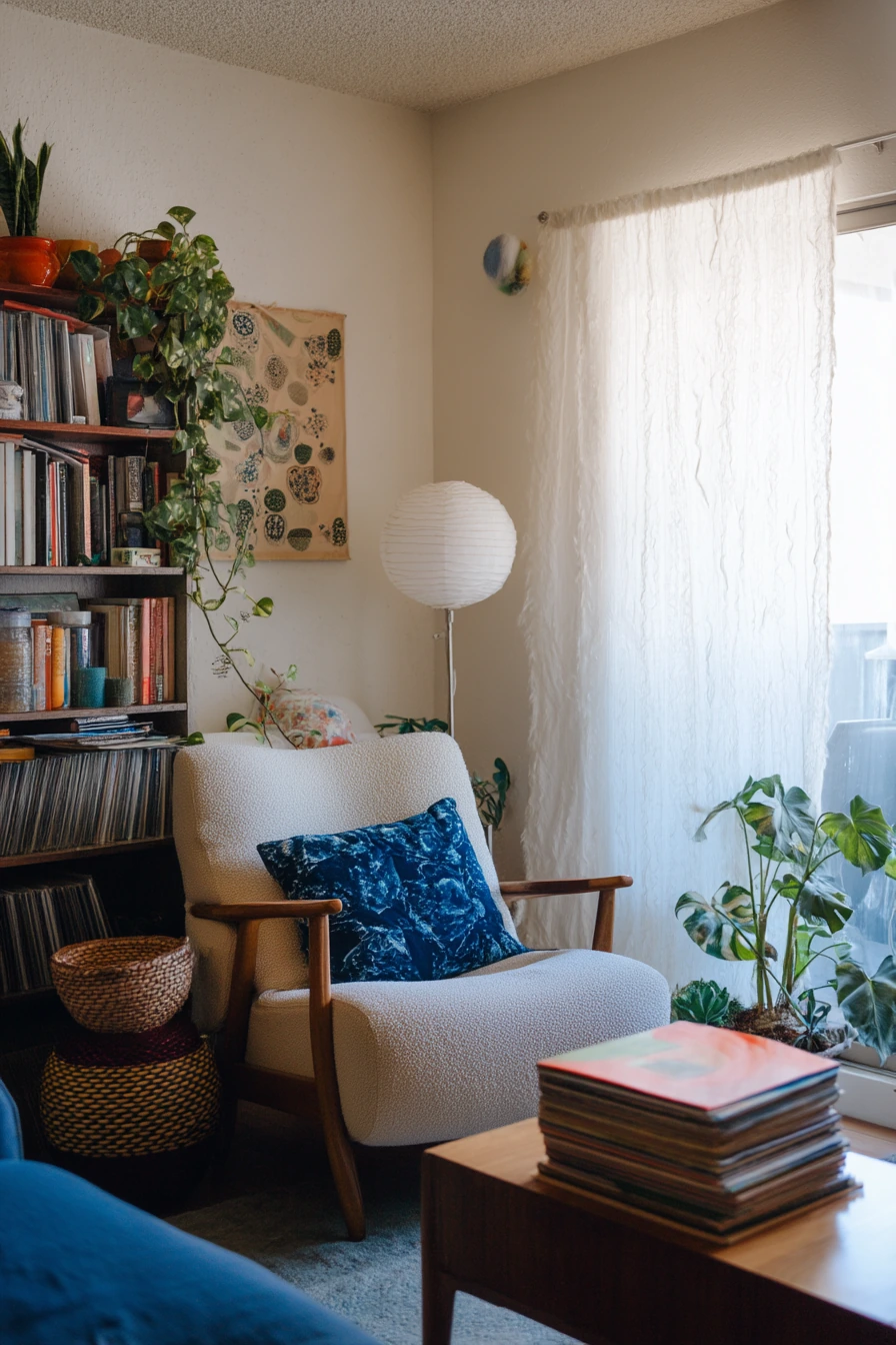 Budget makeover with thrifted character