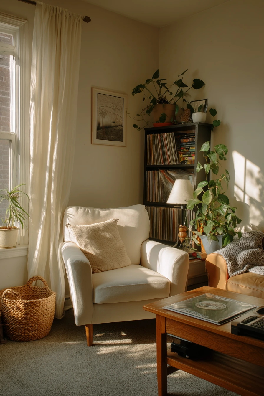 Budget makeover with thrifted character