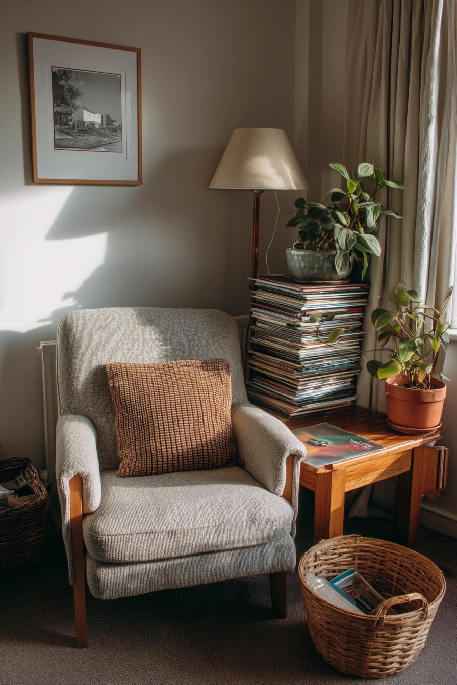 Budget makeover with thrifted character