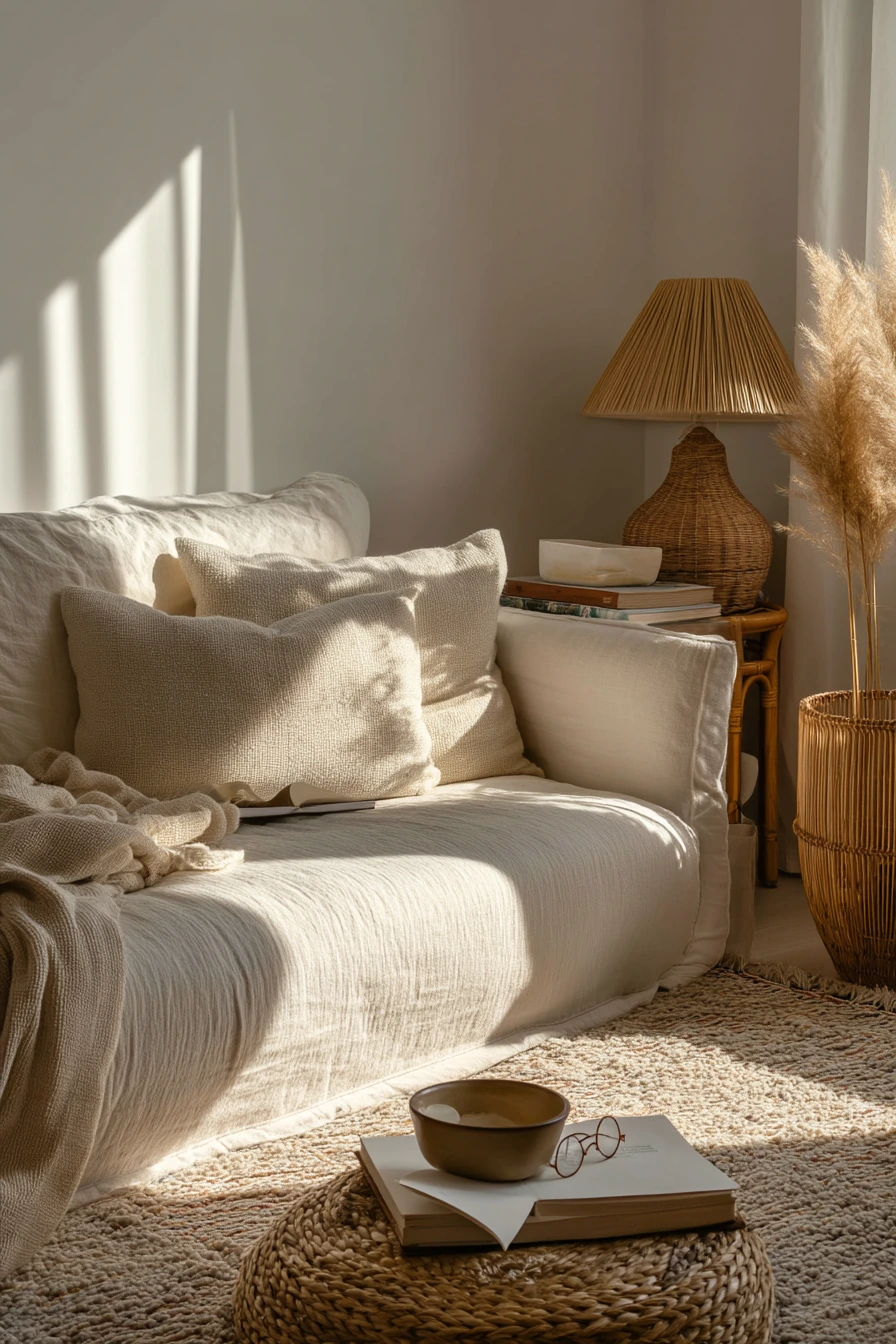 Petite boho nook for slow evenings