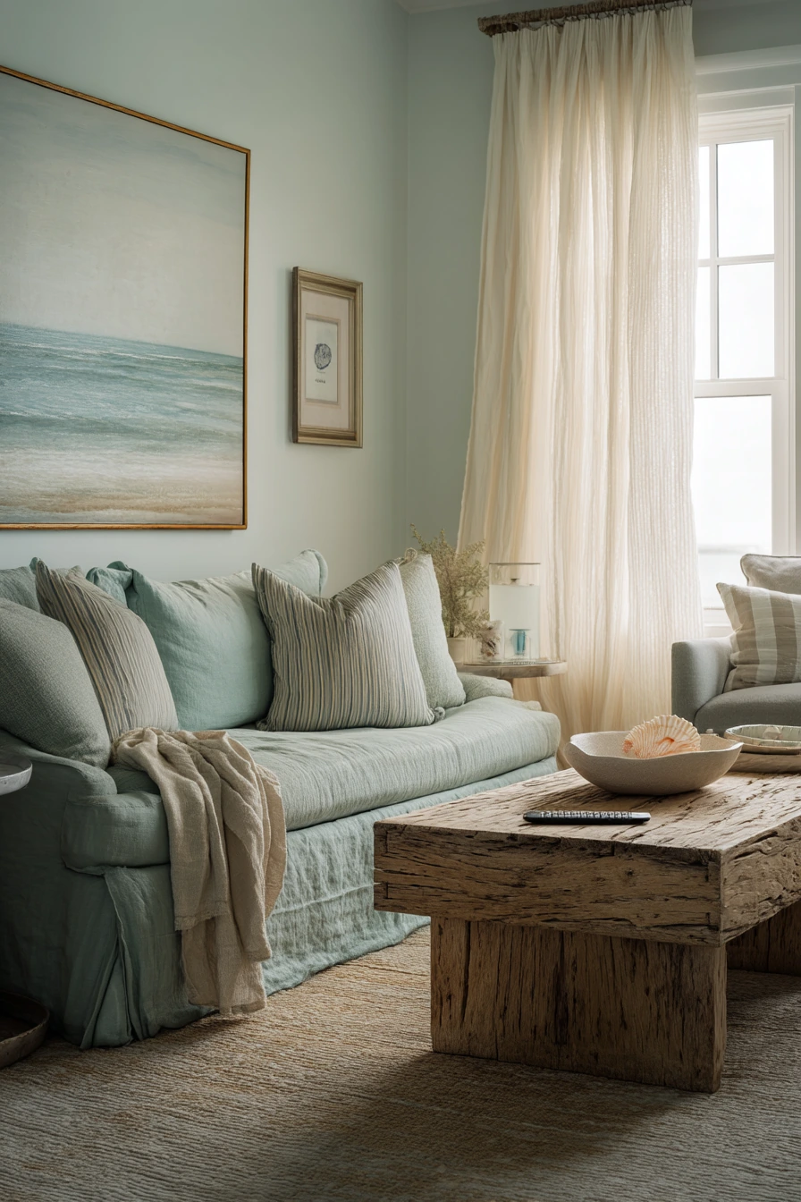 Coastal Calm with Everyday Clutter