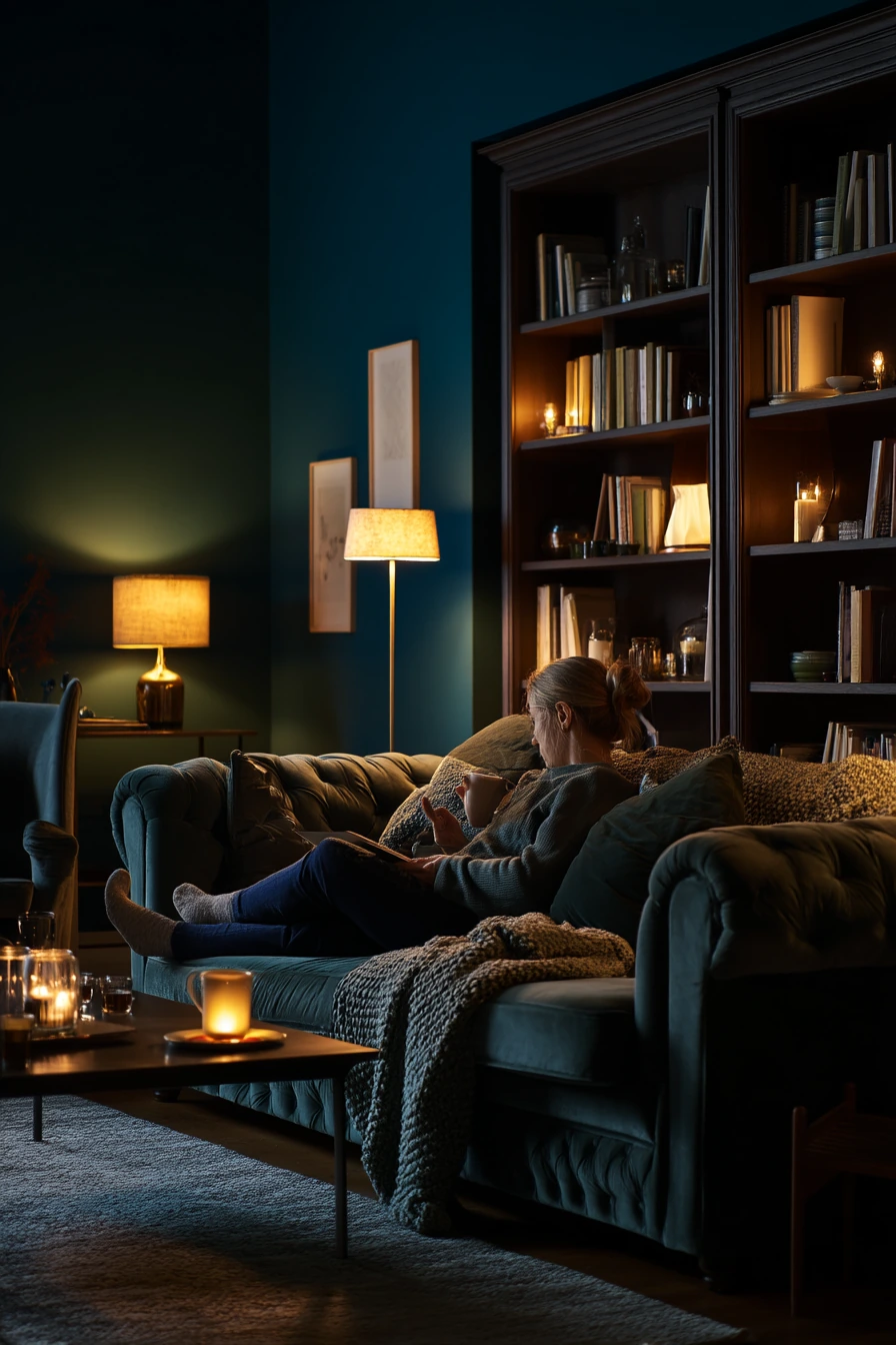 Moody Aqua Evening Nook