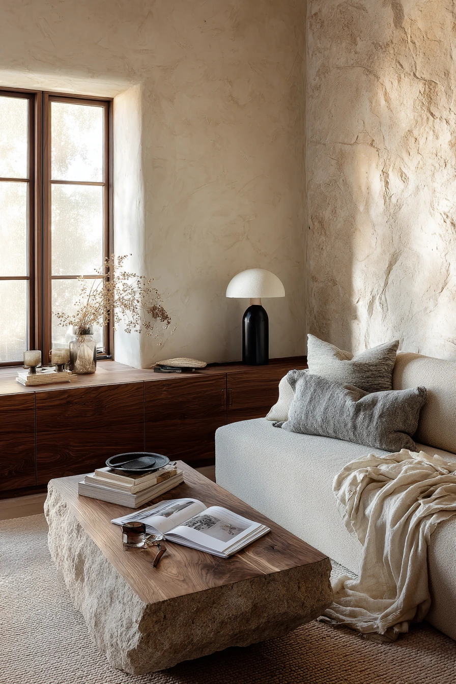 Minimal Aqua and Warm Wood