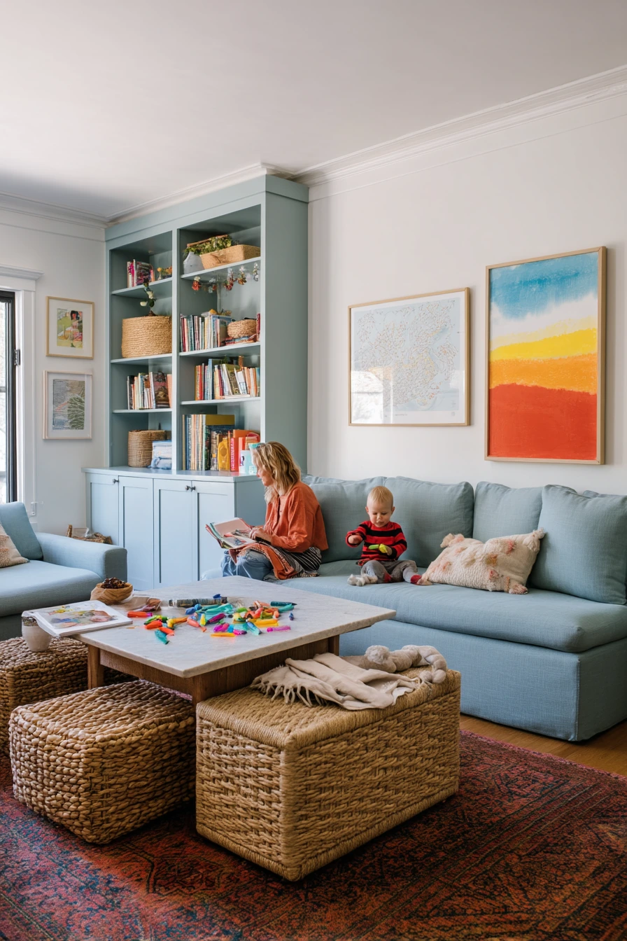 Aqua Kids-and-Parents Living Room