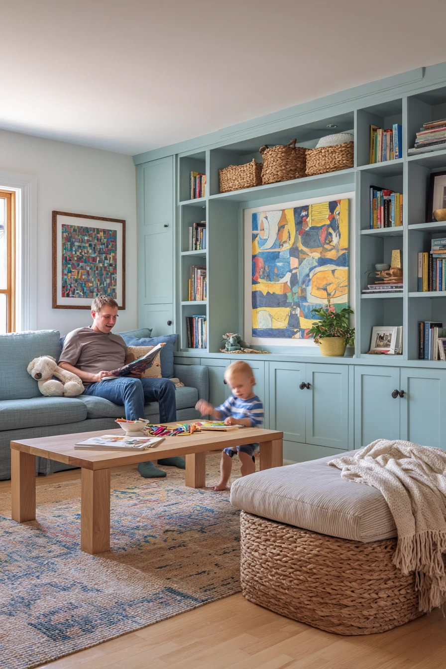 Aqua Kids-and-Parents Living Room