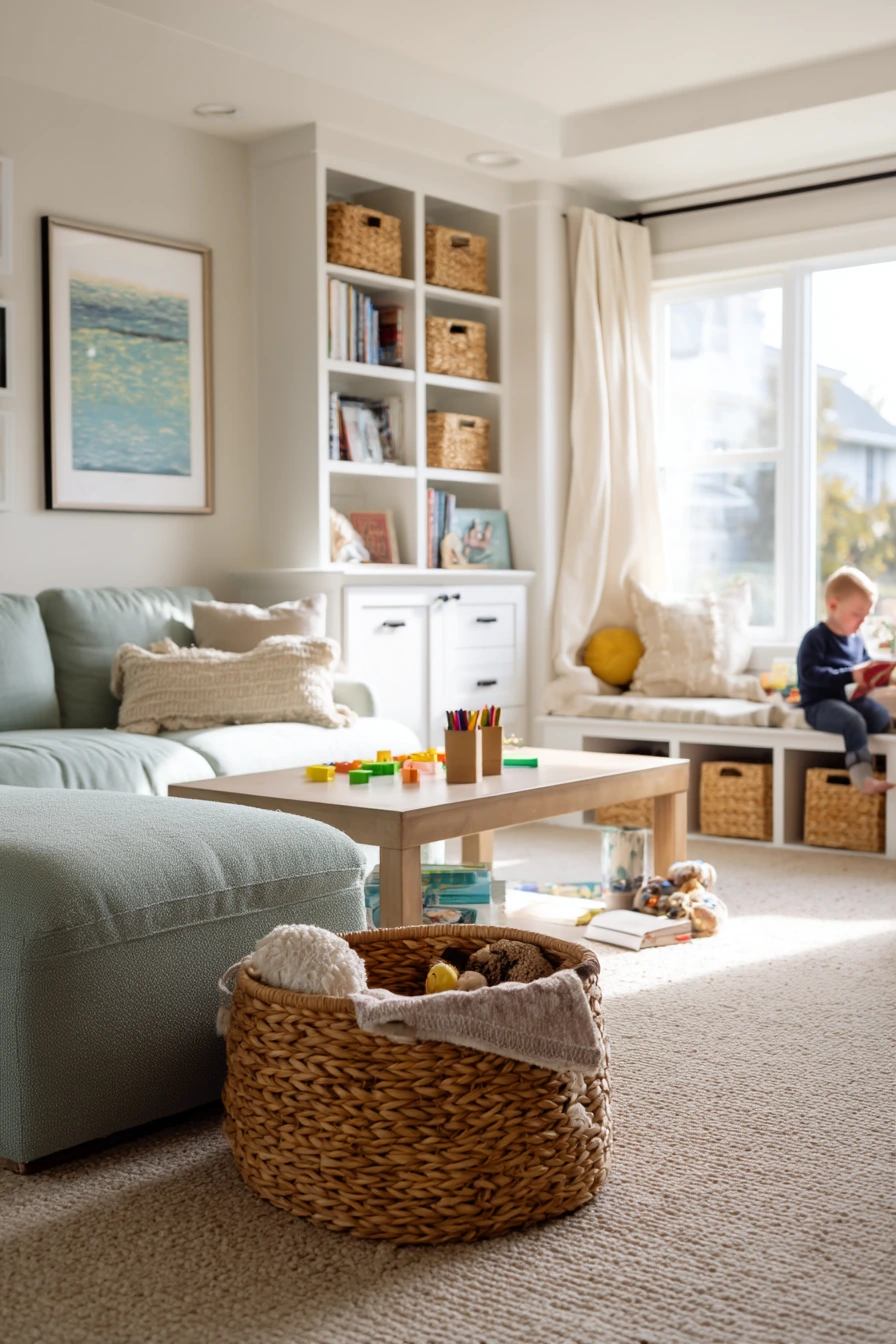 Aqua Kids-and-Parents Living Room
