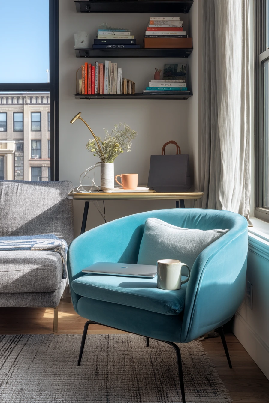 Small Apartment Aqua Corner
