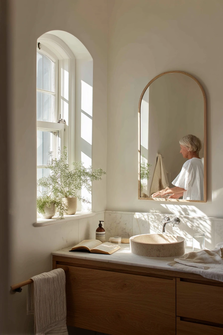 Scandi Calm with Curved Oak and Linen