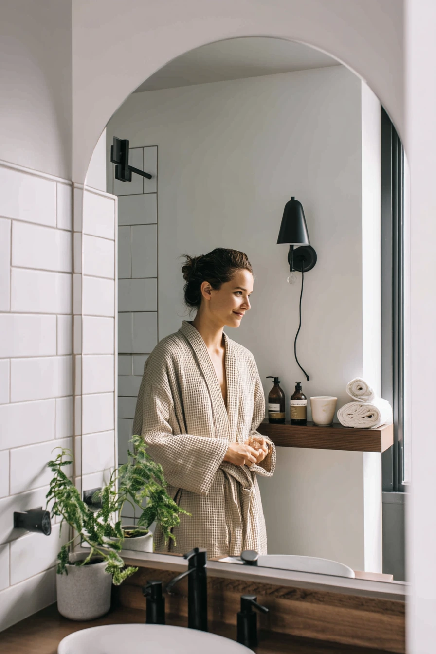 Small Apartment Sink with a Petite Arch