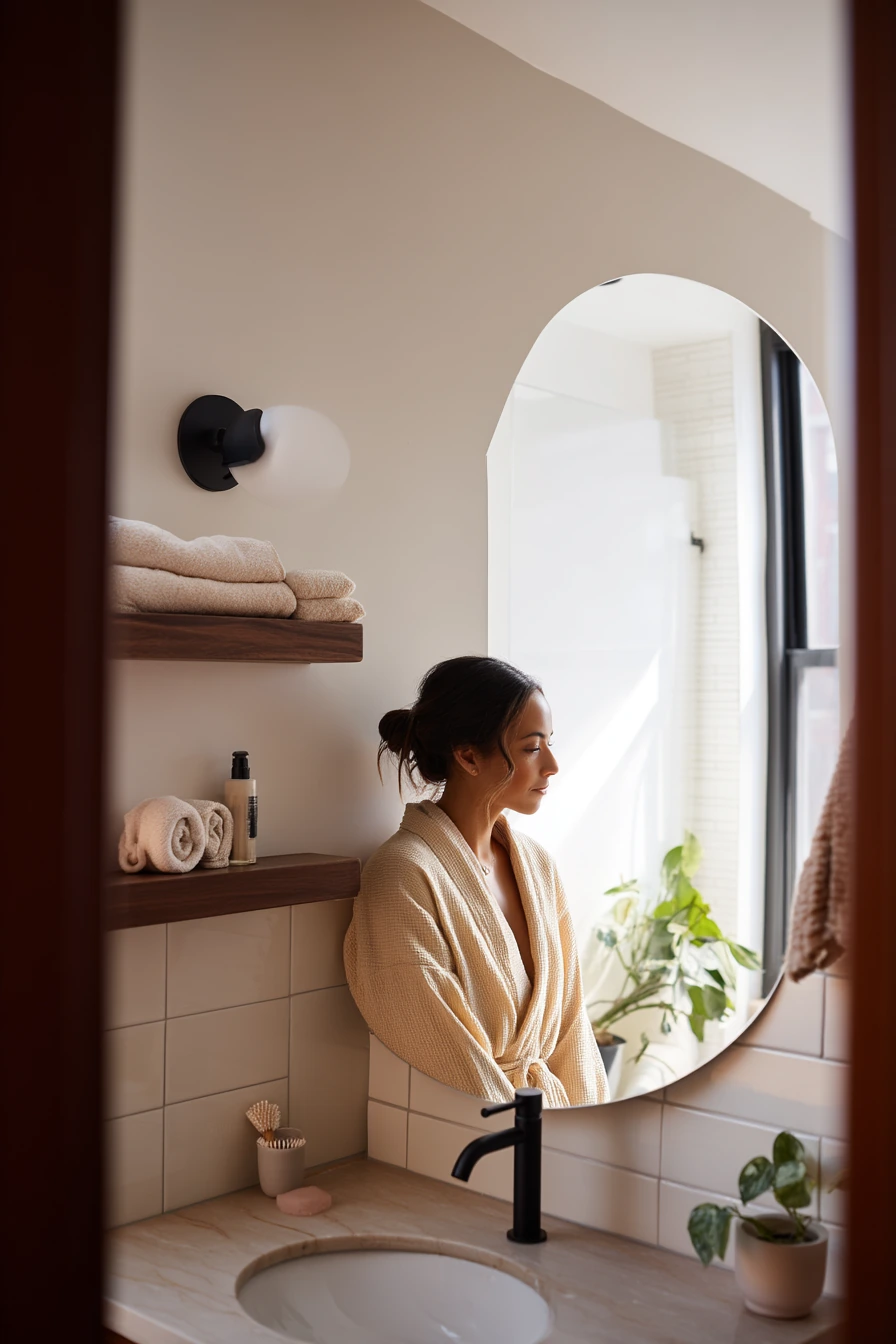 Small Apartment Sink with a Petite Arch