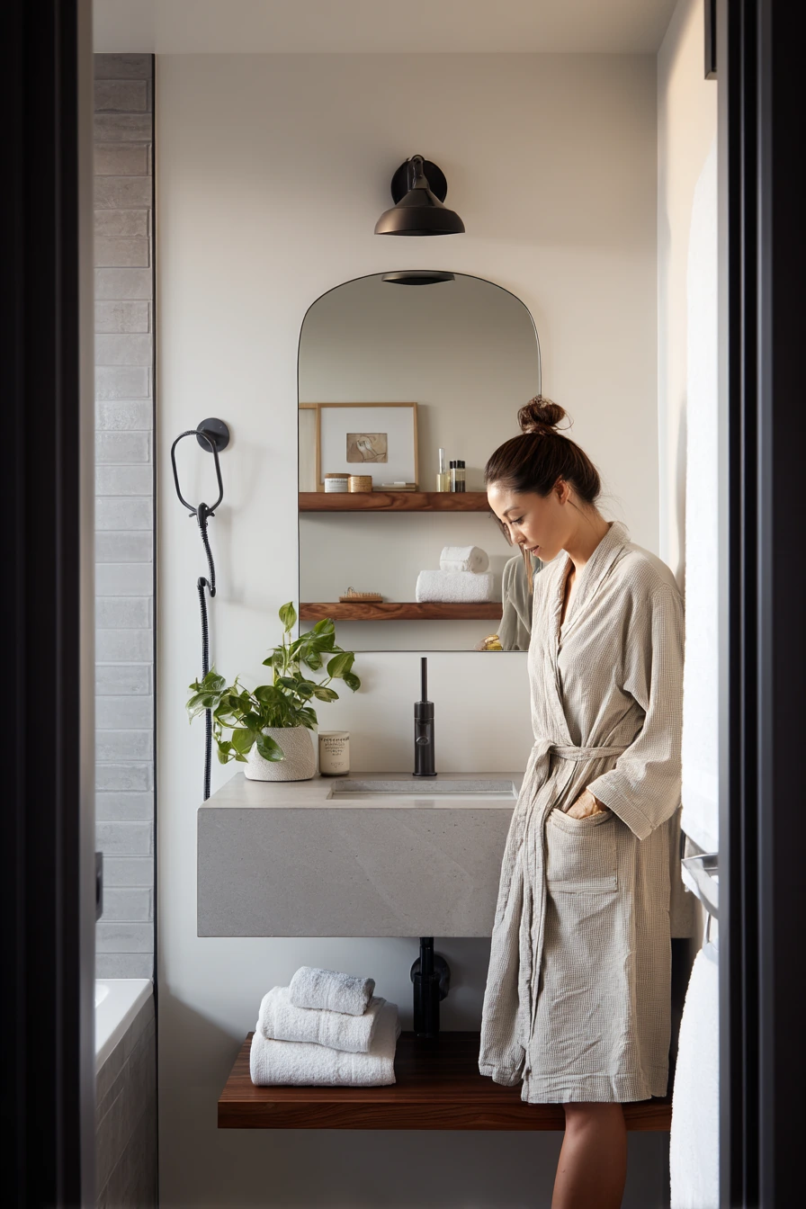 Small Apartment Sink with a Petite Arch