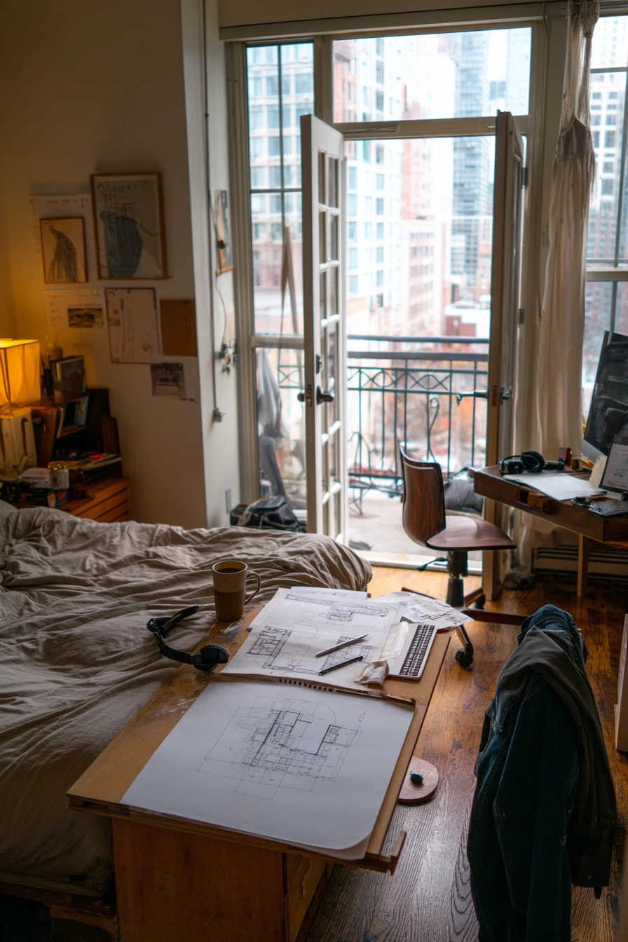 Architect’s Work-From-Bedroom