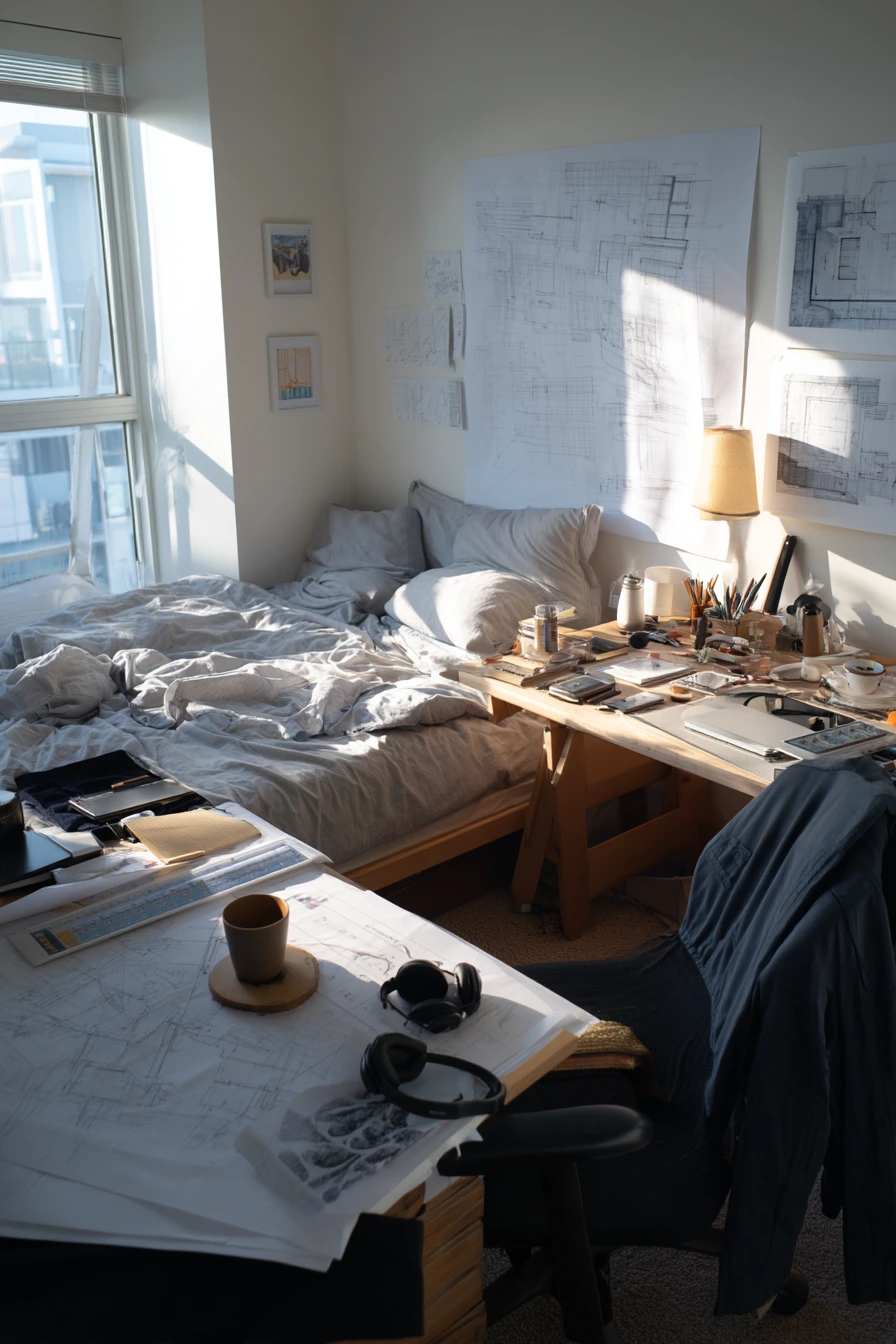 Architect’s Work-From-Bedroom