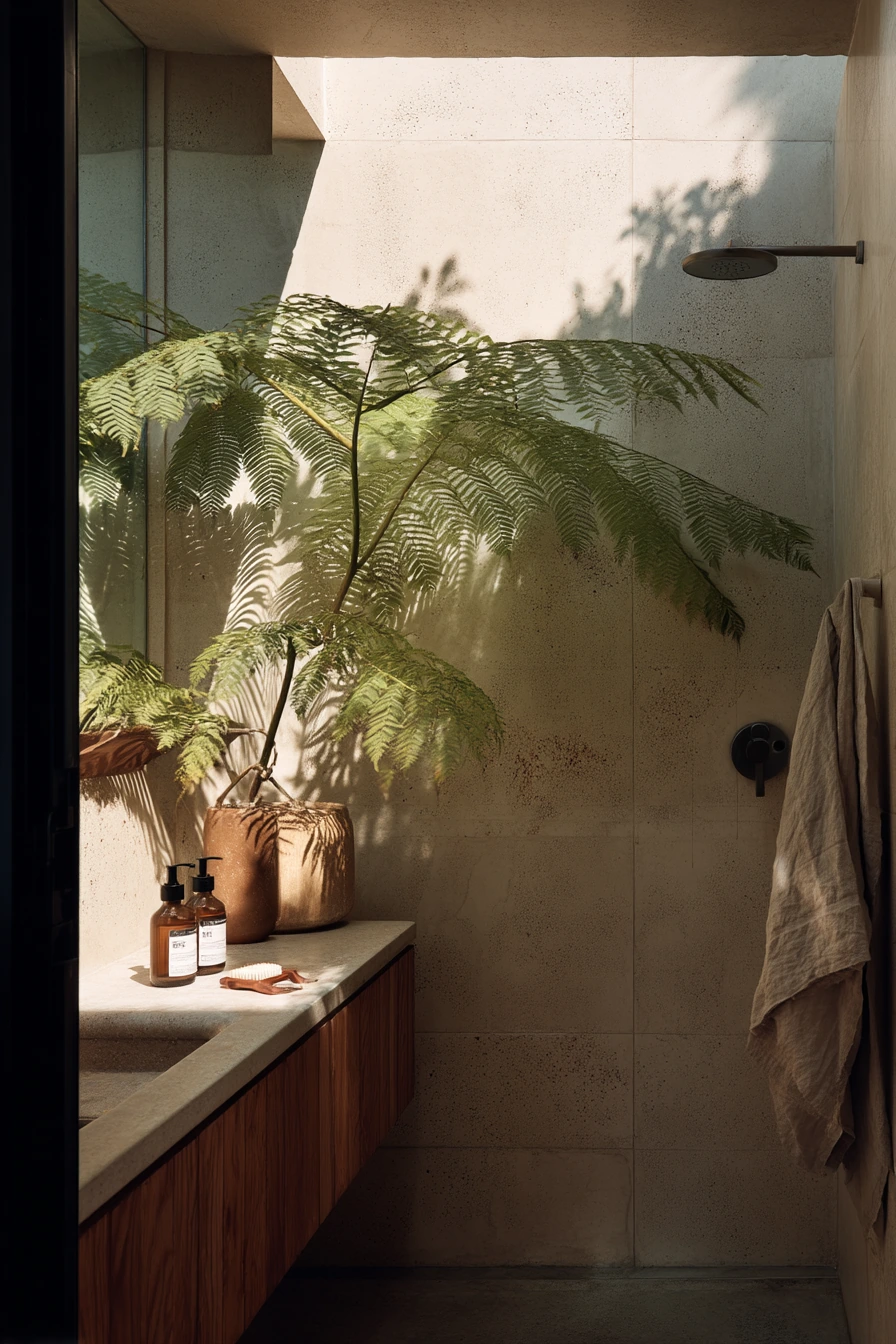 4. Shower Room With Garden View