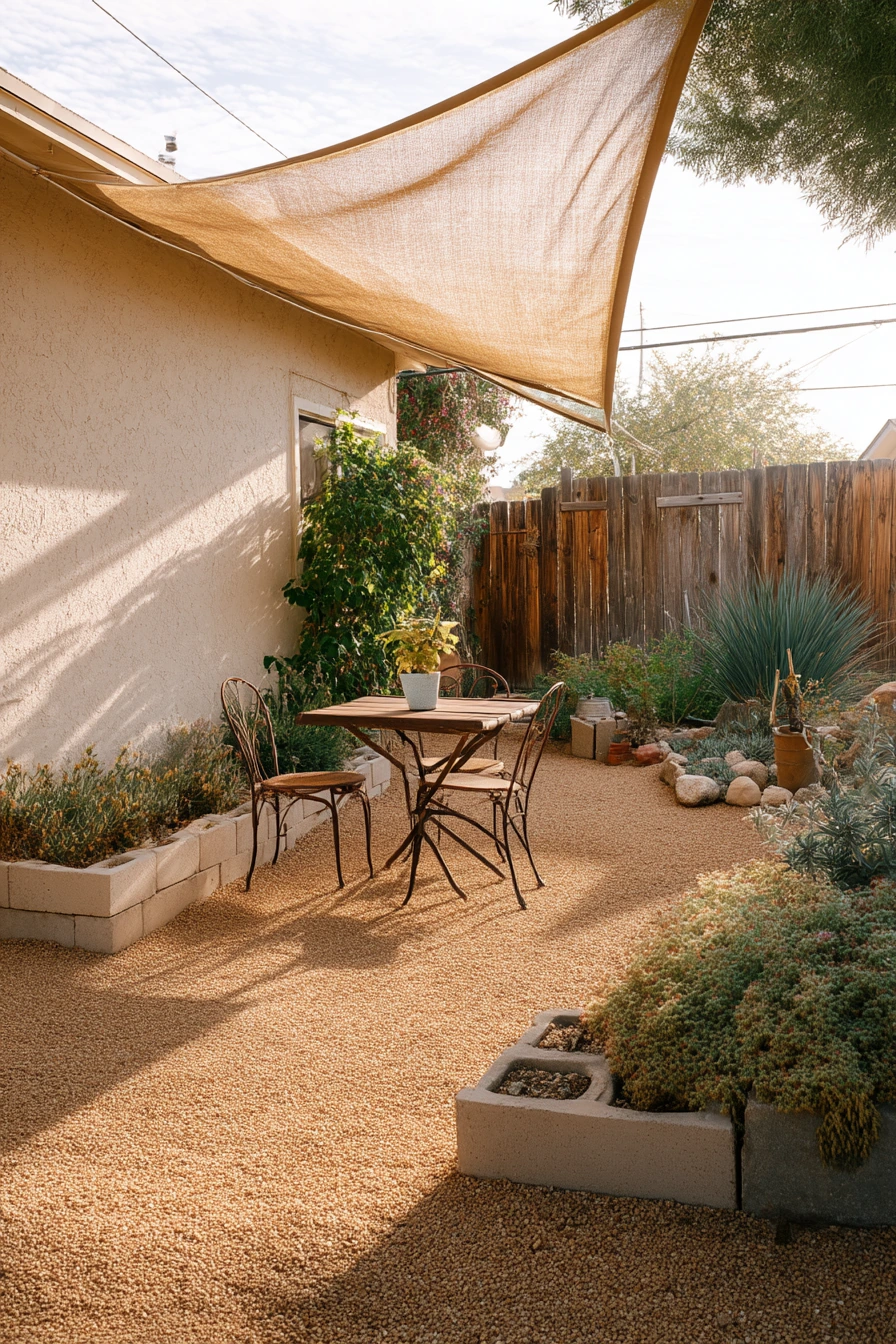 Budget-Friendly Xeriscape Patio